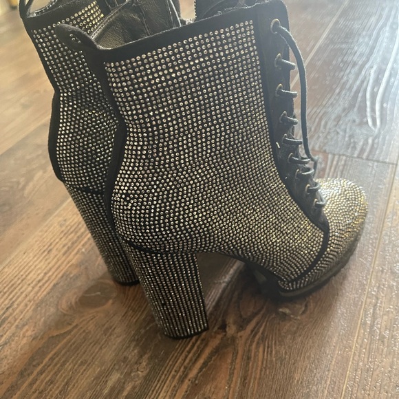 Women's Rhinestone Boots - Picture 2 of 4